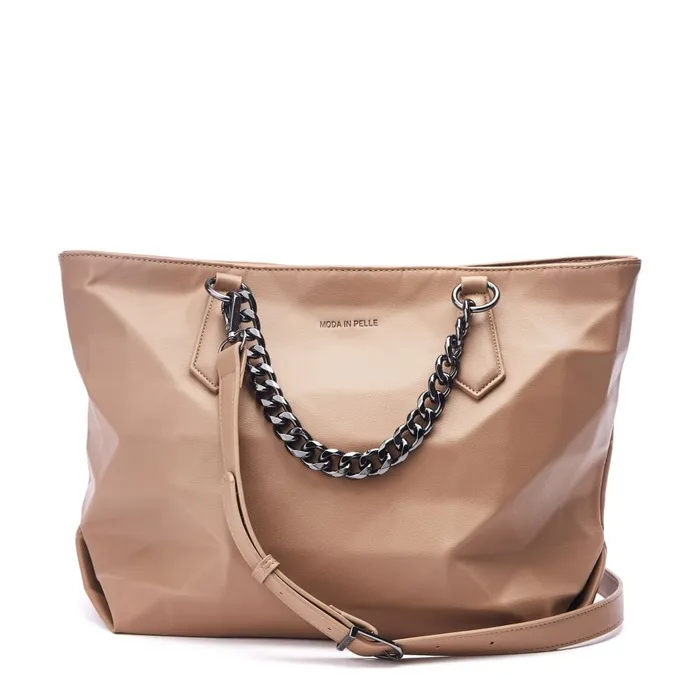 Tote Bags Women Moda In Pelle Berklie Bag Taupe Porvair
