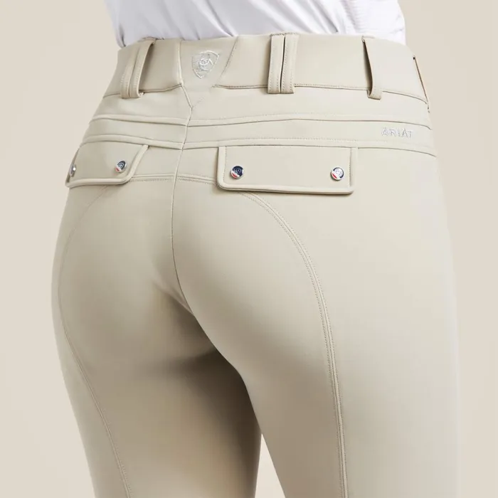 Tri Factor Grip Knee Patch Breech Tan Women Ariat Pants and Shorts Tri Factor Grip Knee Patch Breech Tan Women Ariat Pants and Shorts