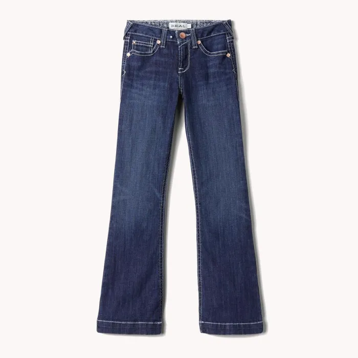 Trouser Mid Rise Stretch Ella Wide Leg Jean Naomi Kids Ariat Jeans
