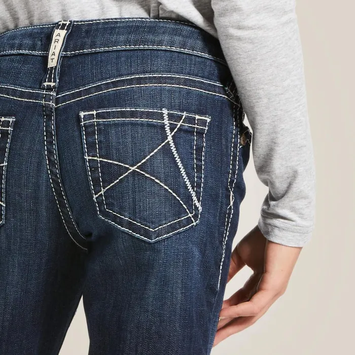 Trouser Mid Rise Stretch Ella Wide Leg Jean Naomi Kids Ariat Jeans