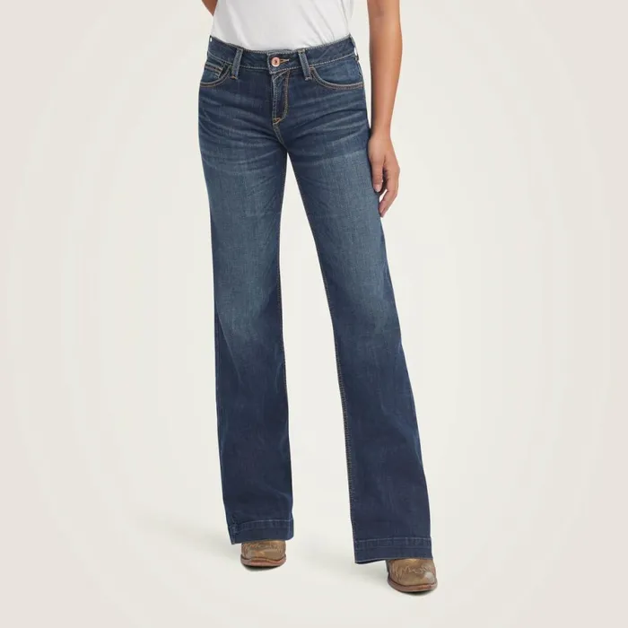Trouser Perfect Rise Maggie Wide Leg Jean Pasadena Women Ariat Denim