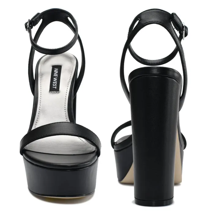 Uknow Platform Dress Sandals Black Women Nine West High Heels Uknow Platform Dress Sandals Black Women Nine West High Heels