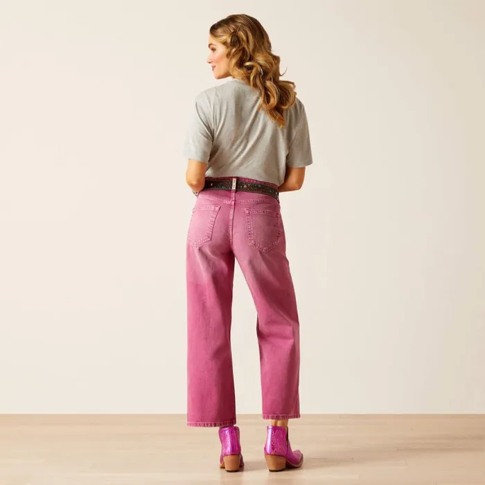 Ultra High Rise Tomboy Wide Pink Women Ariat Denim Ultra High Rise Tomboy Wide Pink Women Ariat Denim