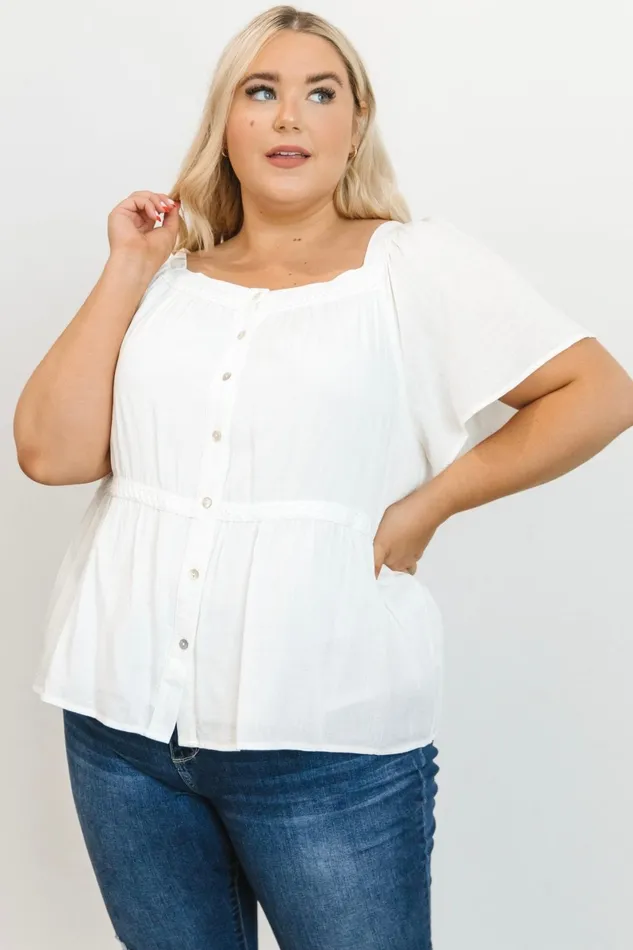 Unity Button Up Top Off White Women Baltic Born Blouses Shirts Unity Button Up Top Off White Women Baltic Born Blouses Shirts