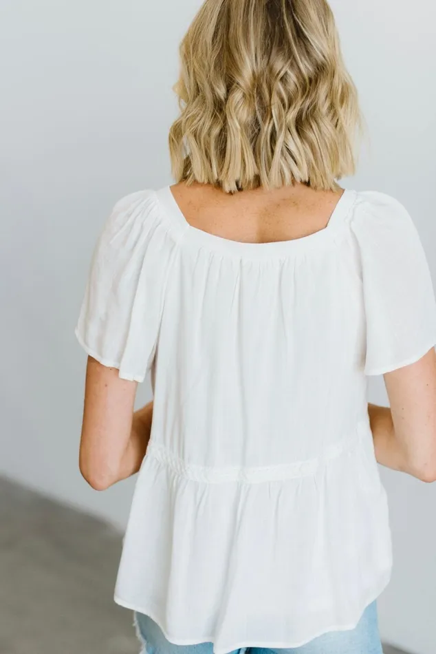 Unity Button Up Top Off White Women Baltic Born Blouses Shirts Unity Button Up Top Off White Women Baltic Born Blouses Shirts