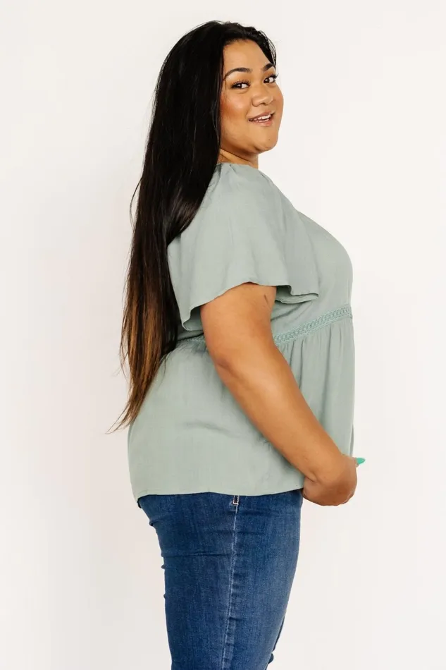 Unity Button Up Top Sage Women Baltic Born Blouses Shirts Unity Button Up Top Sage Women Baltic Born Blouses Shirts