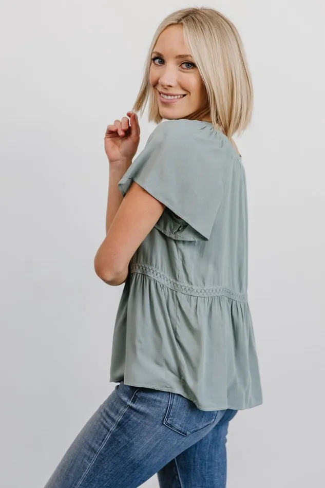 Unity Button Up Top Sage Women Baltic Born Blouses Shirts Unity Button Up Top Sage Women Baltic Born Blouses Shirts