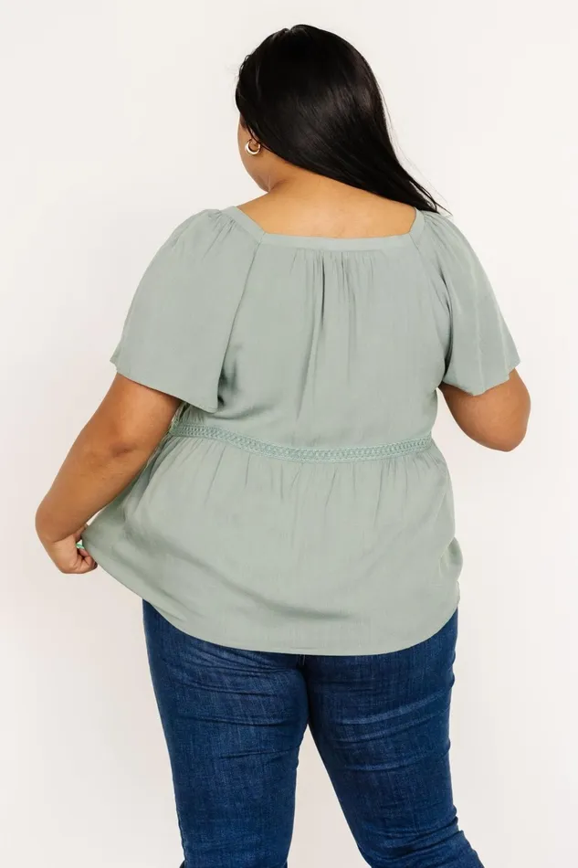 Unity Button Up Top Sage Women Baltic Born Blouses Shirts Unity Button Up Top Sage Women Baltic Born Blouses Shirts