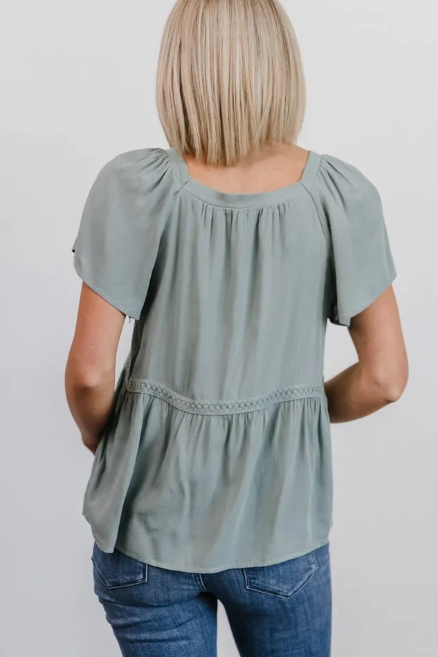 Unity Button Up Top Sage Women Baltic Born Blouses Shirts Unity Button Up Top Sage Women Baltic Born Blouses Shirts