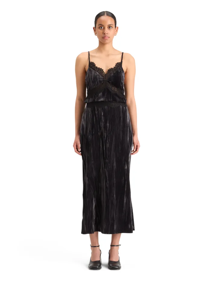 VELVET TANK TOP Evening Black Women Scotch and Soda Tops and TShirts
