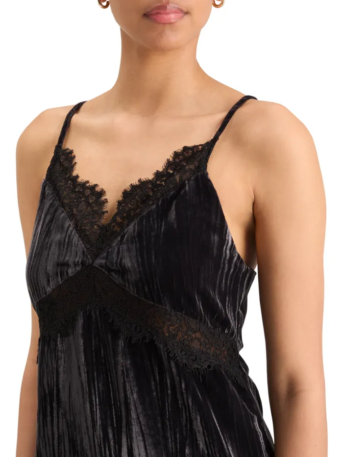 VELVET TANK TOP Evening Black Women Scotch and Soda Tops and TShirts