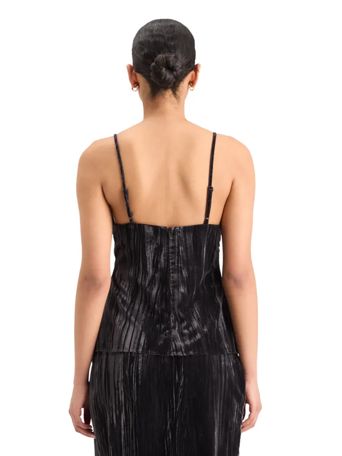 VELVET TANK TOP Evening Black Women Scotch and Soda Tops and TShirts