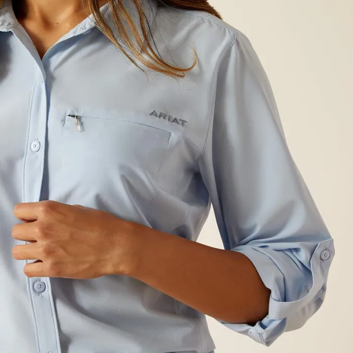 VentTEK Stretch Shirt Chambray Blue Women Ariat TShirts and Tops