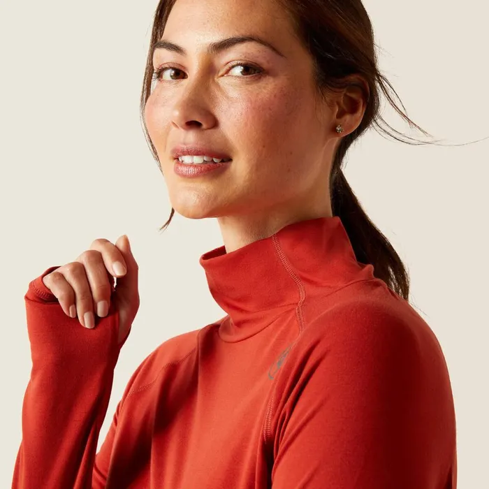 Venture Baselayer Red Ochre Women Ariat TShirts and Tops Venture Baselayer Red Ochre Women Ariat TShirts and Tops