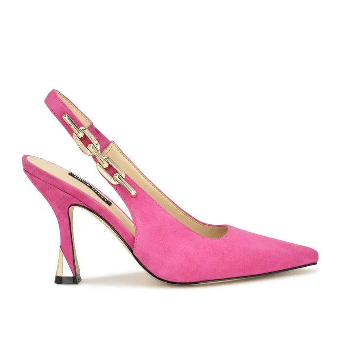 Veroni Slingback Pumps Medium Pink Women Nine West Slingbacks