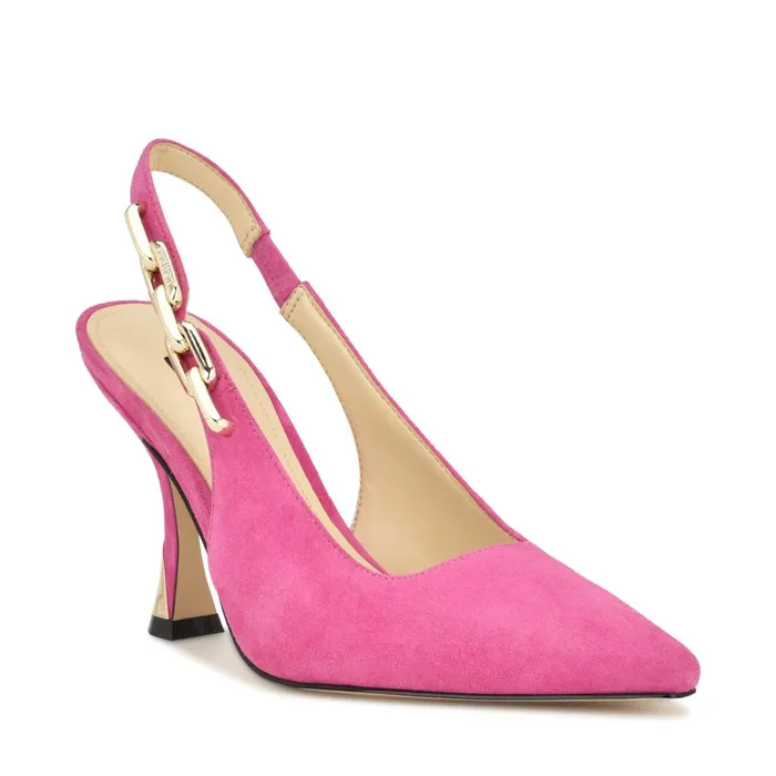 Veroni Slingback Pumps Medium Pink Women Nine West Slingbacks