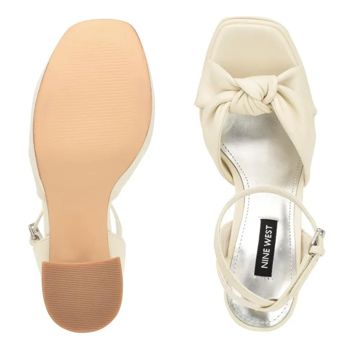 Vivid Platform Sandals Chic Cream Women Nine West Heeled Vivid Platform Sandals Chic Cream Women Nine West Heeled