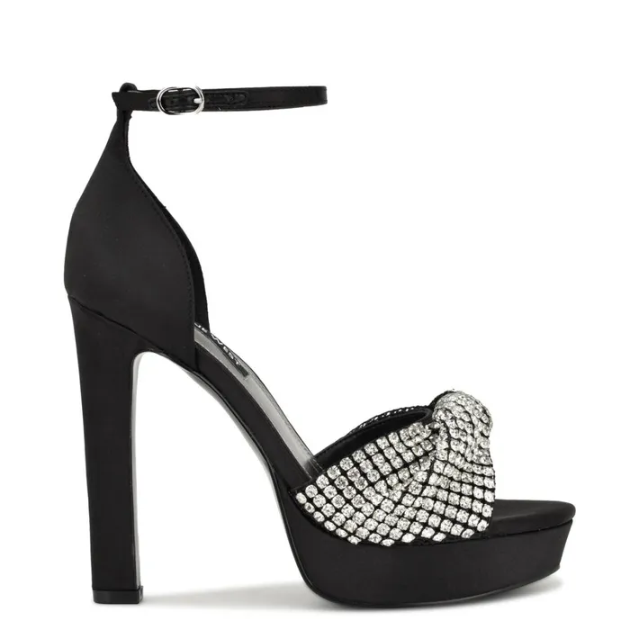 Wary Dress Sandals Black Women Nine West Dress