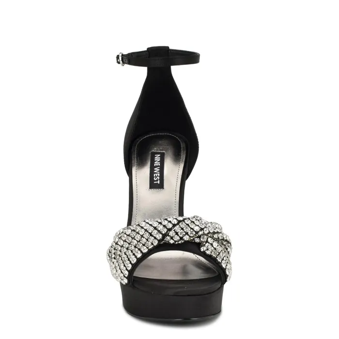 Wary Dress Sandals Black Women Nine West High Heels Wary Dress Sandals Black Women Nine West High Heels