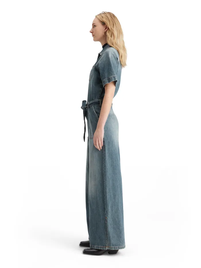 Washed Denim Workwear Jumpsuit Frisco Nights Women Scotch and Soda Dresses and Jumpsuits Washed Denim Workwear Jumpsuit Frisco Nights Women Scotch and Soda Dresses and Jumpsuits
