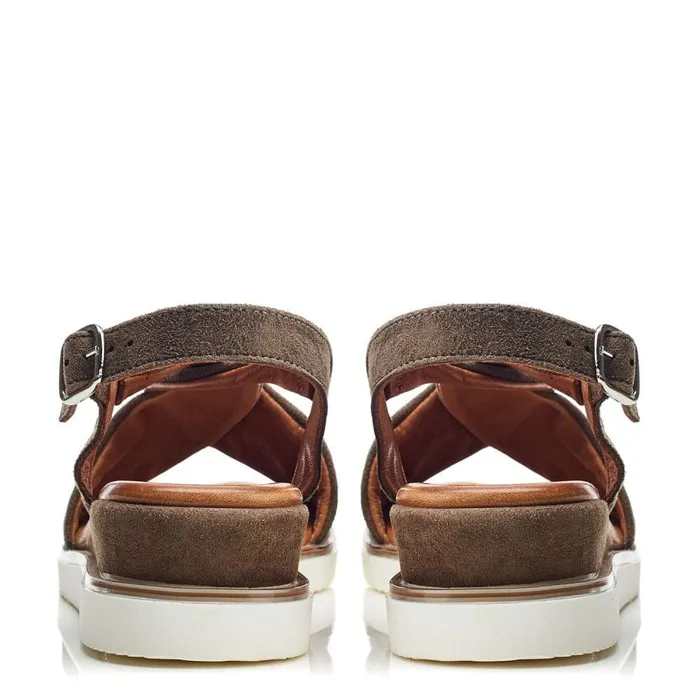 Wedge Sandals Women Moda In Pelle Bsoleful BBrie Brown Suede