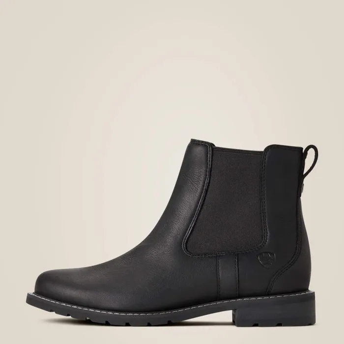 Wexford Waterproof Chelsea Boot Black Women Ariat Booties