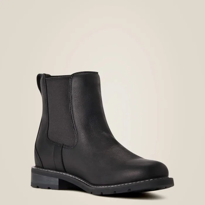 Wexford Waterproof Chelsea Boot Black Women Ariat Booties