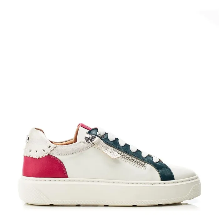 White Trainers Women Moda In Pelle Baudry Off White Leather