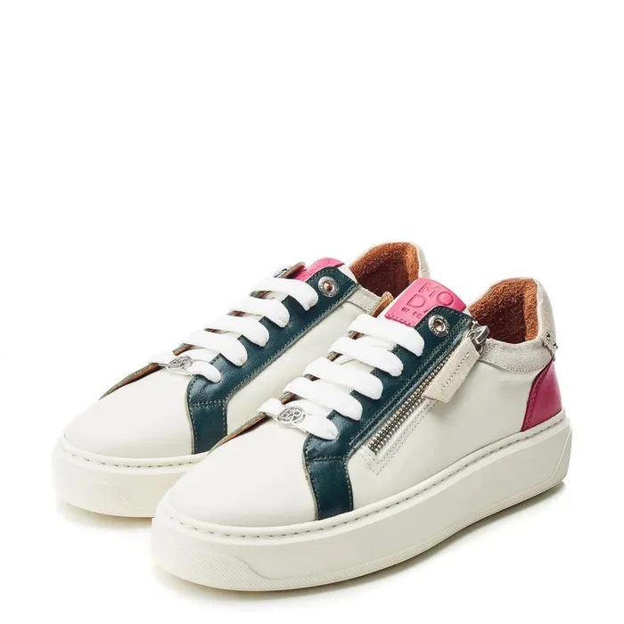 White Trainers Women Moda In Pelle Baudry Off White Leather