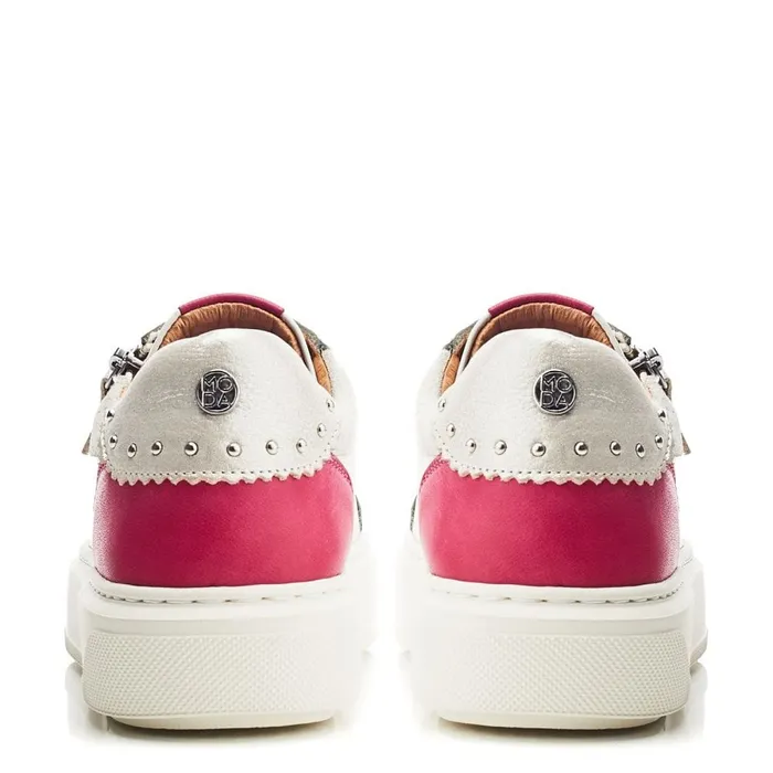 White Trainers Women Moda In Pelle Baudry Off White Leather
