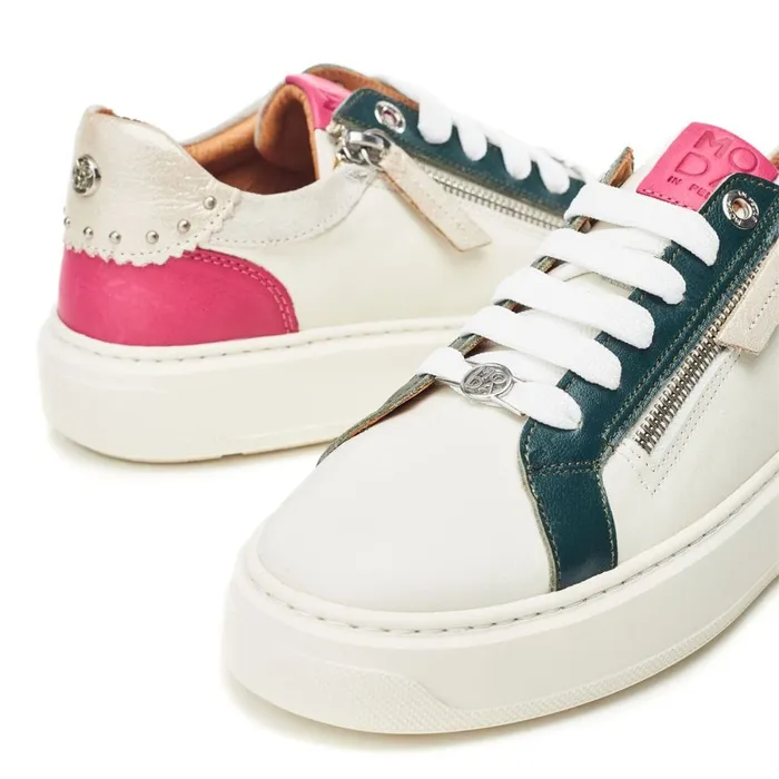 White Trainers Women Moda In Pelle Baudry Off White Leather