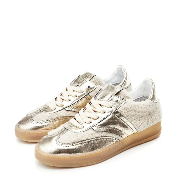 White Trainers Women Moda In Pelle Bennet Off White Textile