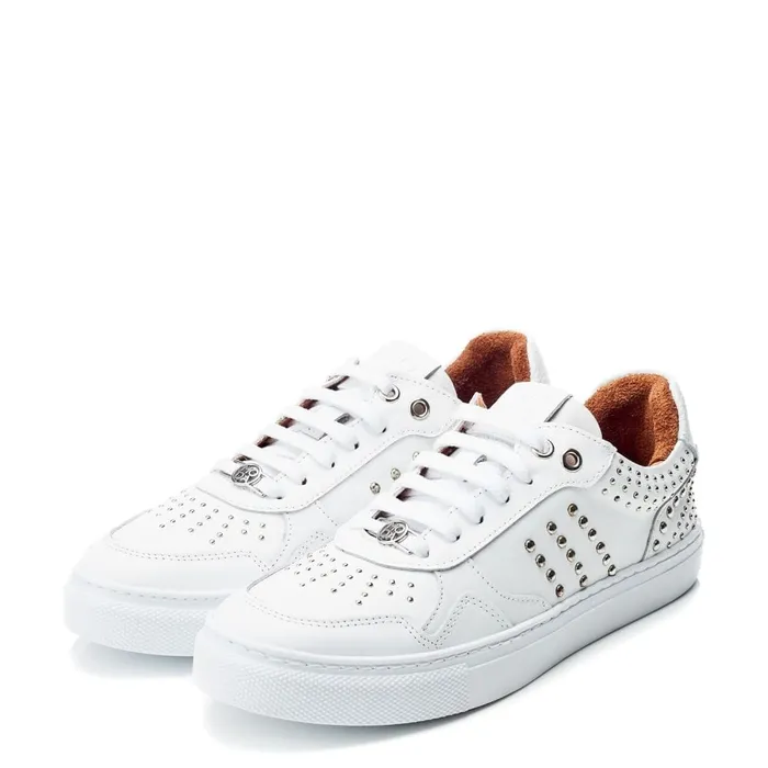 White Trainers Women Moda In Pelle Betee White Leather