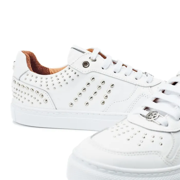 White Trainers Women Moda In Pelle Betee White Leather