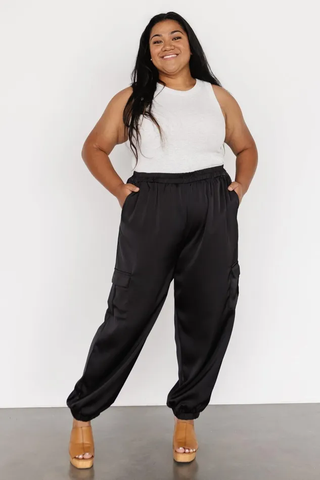William Satin Jogger Pants Black Women Baltic Born Pants William Satin Jogger Pants Black Women Baltic Born Pants