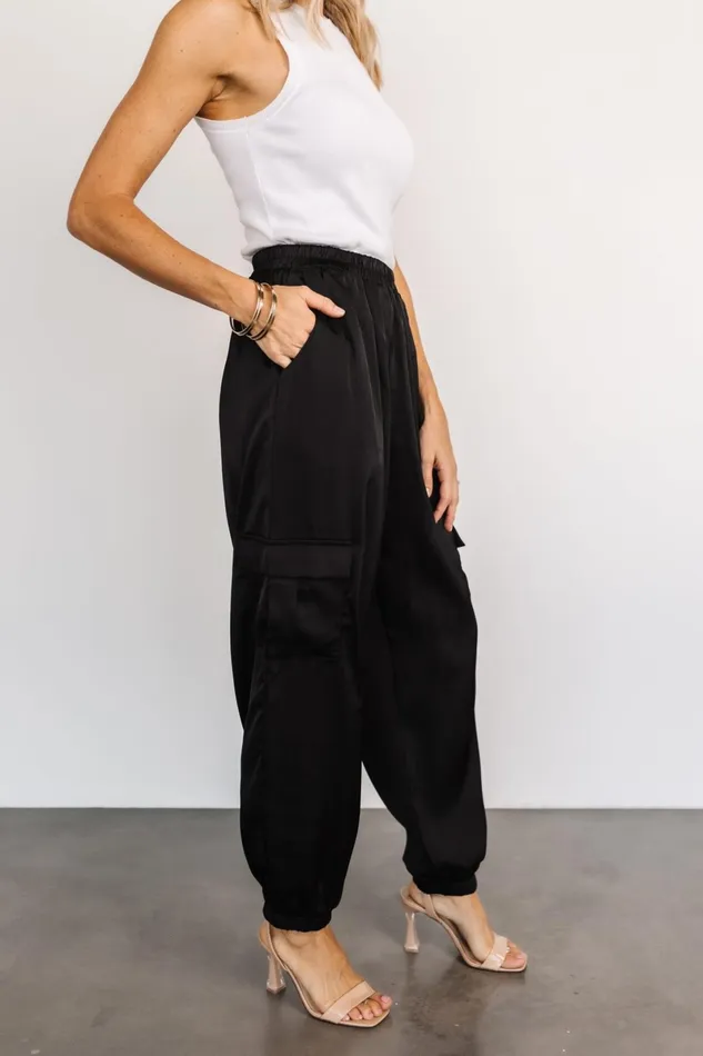 William Satin Jogger Pants Black Women Baltic Born Pants William Satin Jogger Pants Black Women Baltic Born Pants
