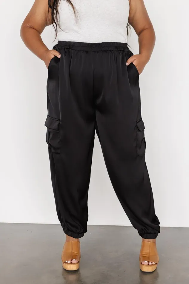 William Satin Jogger Pants Black Women Baltic Born Pants William Satin Jogger Pants Black Women Baltic Born Pants