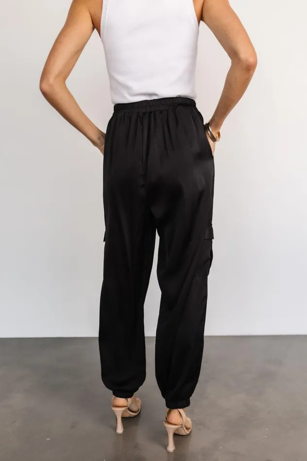 William Satin Jogger Pants Black Women Baltic Born Pants William Satin Jogger Pants Black Women Baltic Born Pants