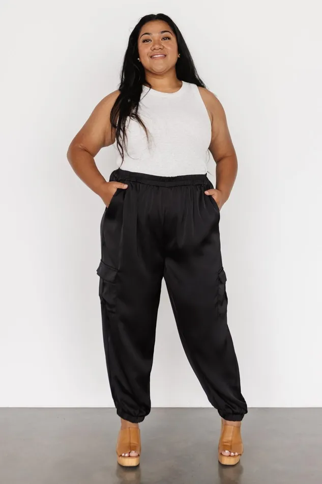 William Satin Jogger Pants Black Women Baltic Born Pants William Satin Jogger Pants Black Women Baltic Born Pants
