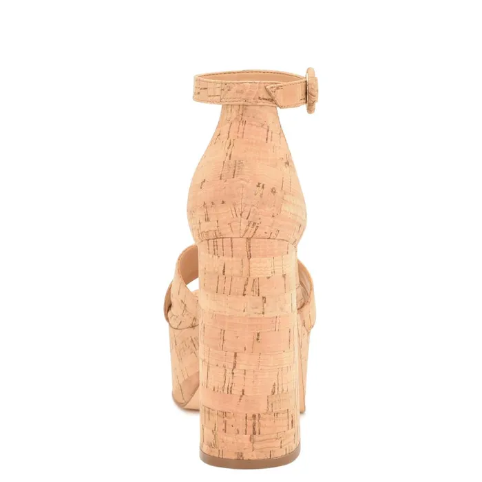 Willie Platform Sandals Natural Cork Women Nine West Dress