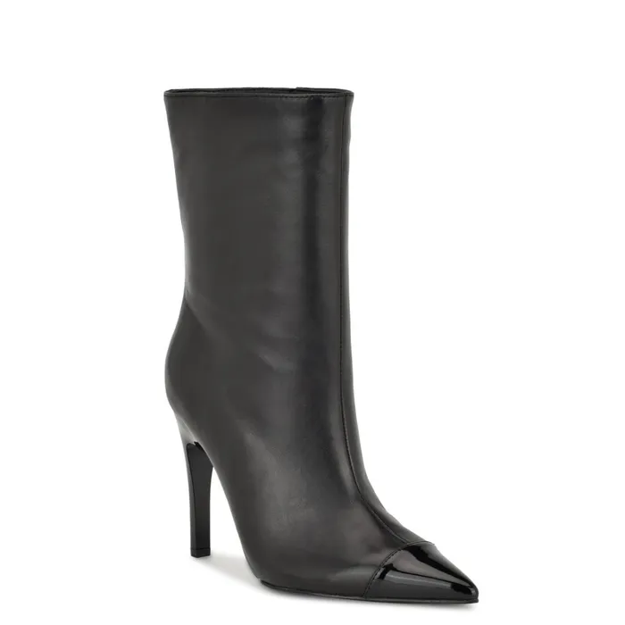 Winner Cap Toe Heeled Dress Booties Black Women Nine West Boots and Booties Winner Cap Toe Heeled Dress Booties Black Women Nine West Boots and Booties