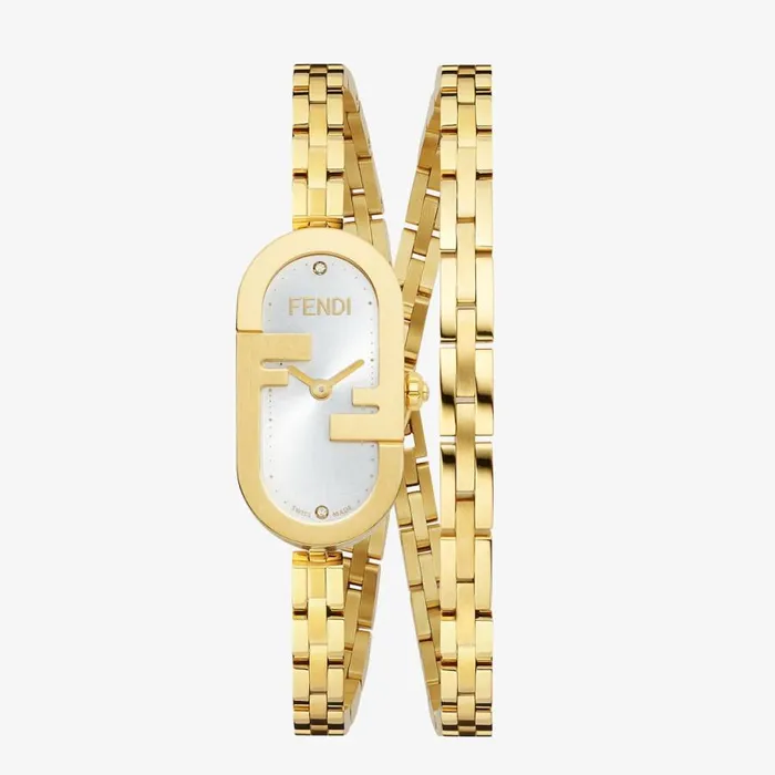 Woman 1480 X 2830mm 8211 Oval Watch With Olock Logo Gold Fendi Watches
