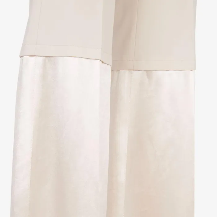 Woman Beige Gabardine Trousers Beige Fendi Pants and Shorts