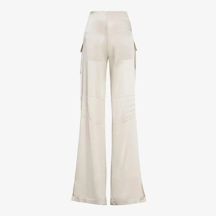 Woman Beige Viscose Trousers Beige Fendi Pants and Shorts