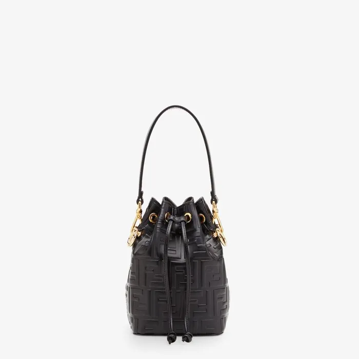 Woman Black Leather MiniBag Black Fendi Mini Bags