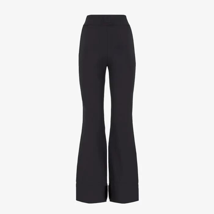 Woman Black Tech Fabric Trousers Black Fendi Skiwear