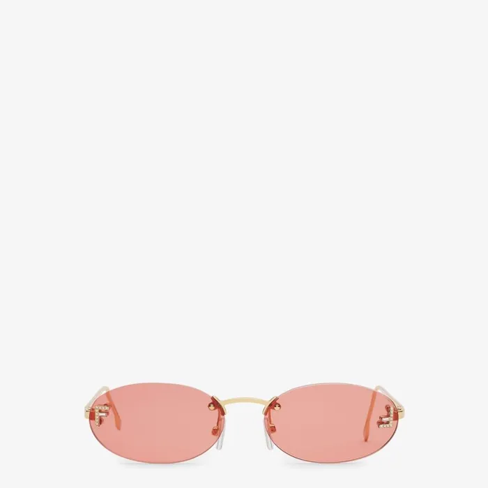 Woman Fashion Show Sunglasses Red Fendi Sunglasses