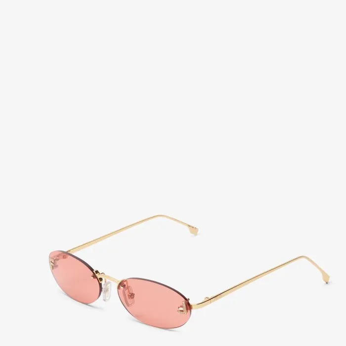 Woman Fashion Show Sunglasses Red Fendi Sunglasses