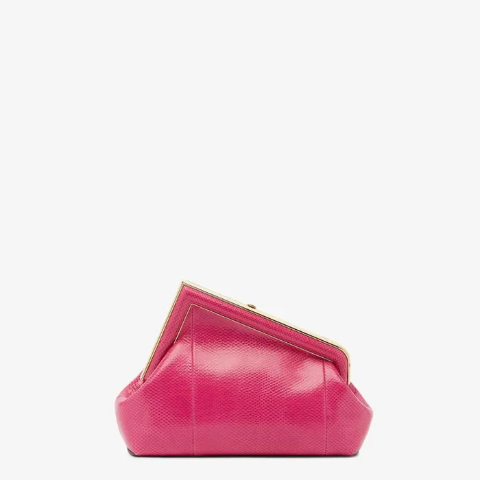 Woman Fuchsia Karung Bag Pink Fendi Exotic Bags