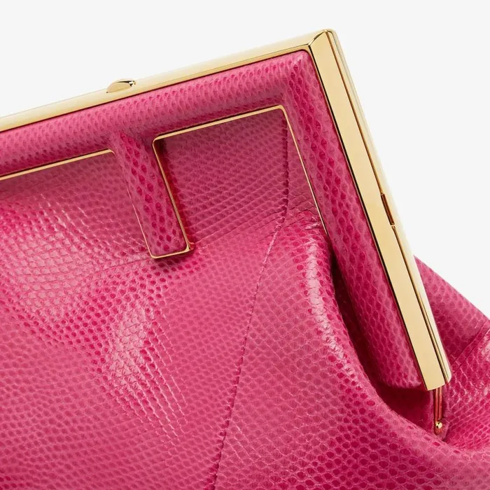 Woman Fuchsia Karung Bag Pink Fendi Exotic Bags